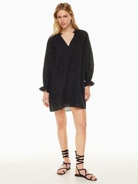 Aritzia Little Moon Livia Babydoll Mini Dress Organic Cotton XS